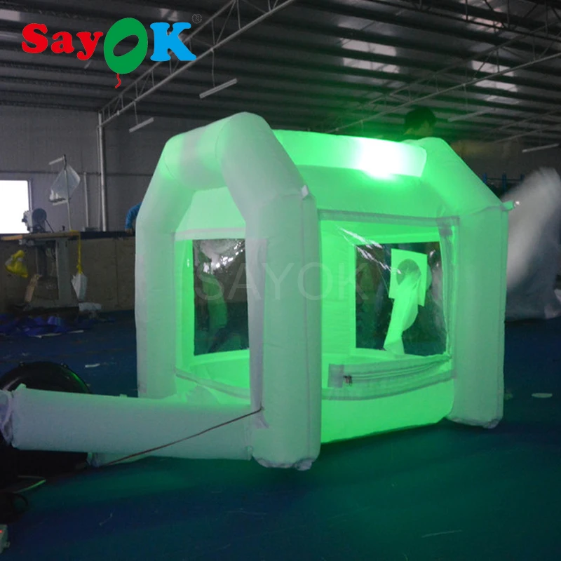 للبيع آلة نفخ كشك المال, مكعب نقود قابل للنفخ مع مصابيح Led