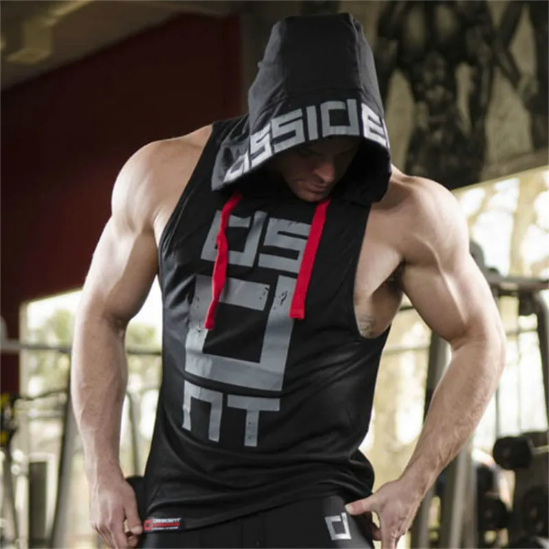 

Gyms Clothing Tan Top Men Cotton Muscle Bodybuilding Shirts Singlet Workout Vest Fitness Sleeveless Shirt Tanktop Men