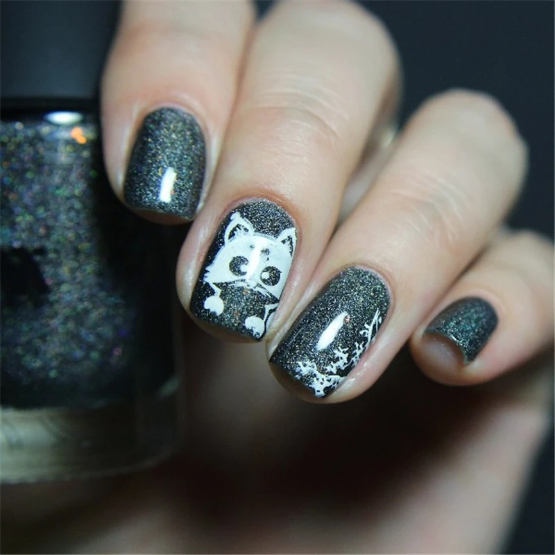 Трафарет для дизайна ногтей BORN PRETTY Cat Deer Sheep пластина печати рисунков Трафаретный