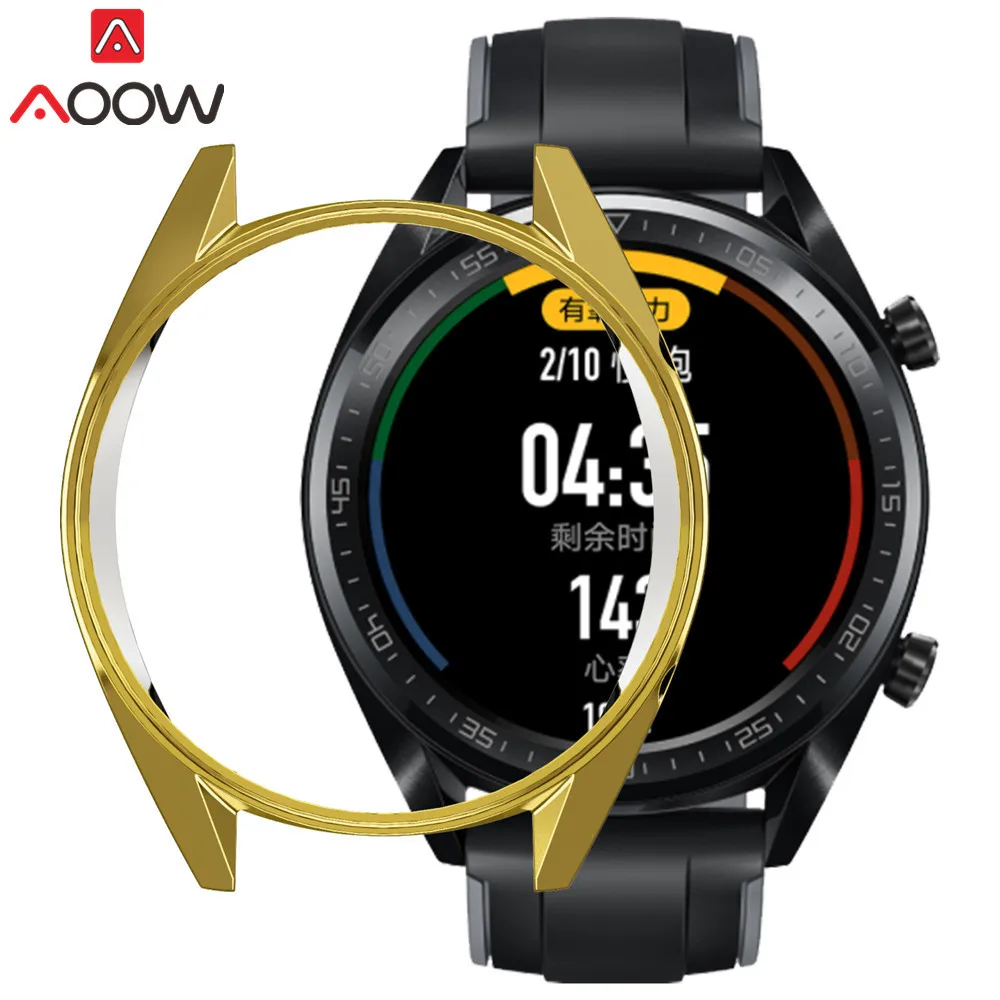 Мягкий ультратонкий защитный чехол из ТПУ с покрытием для huawei Watch GT/GT Active Edition, универсальная защитная рамка