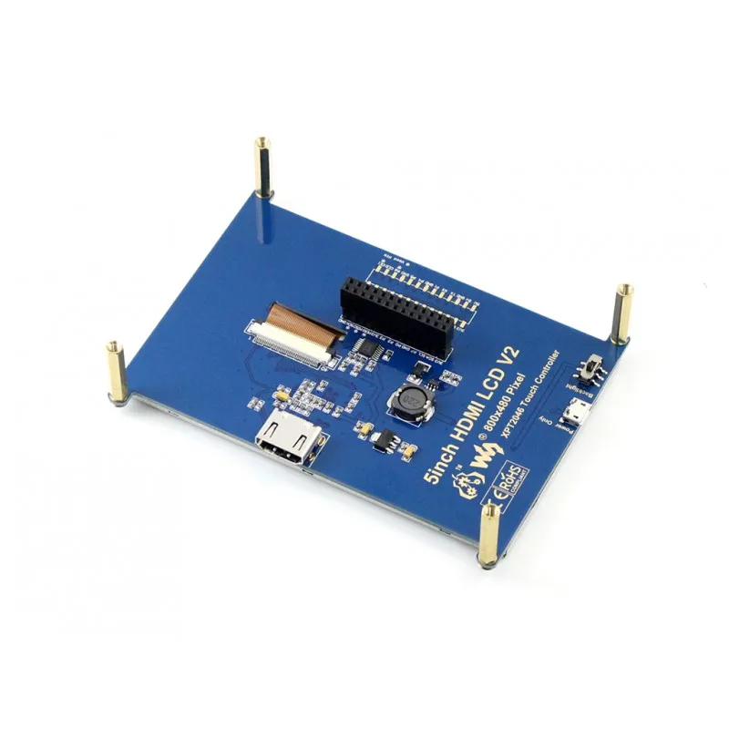 5 дюймовый ЖК дисплей с резистивным сенсорным экраном HDMI интерфейс 800x480