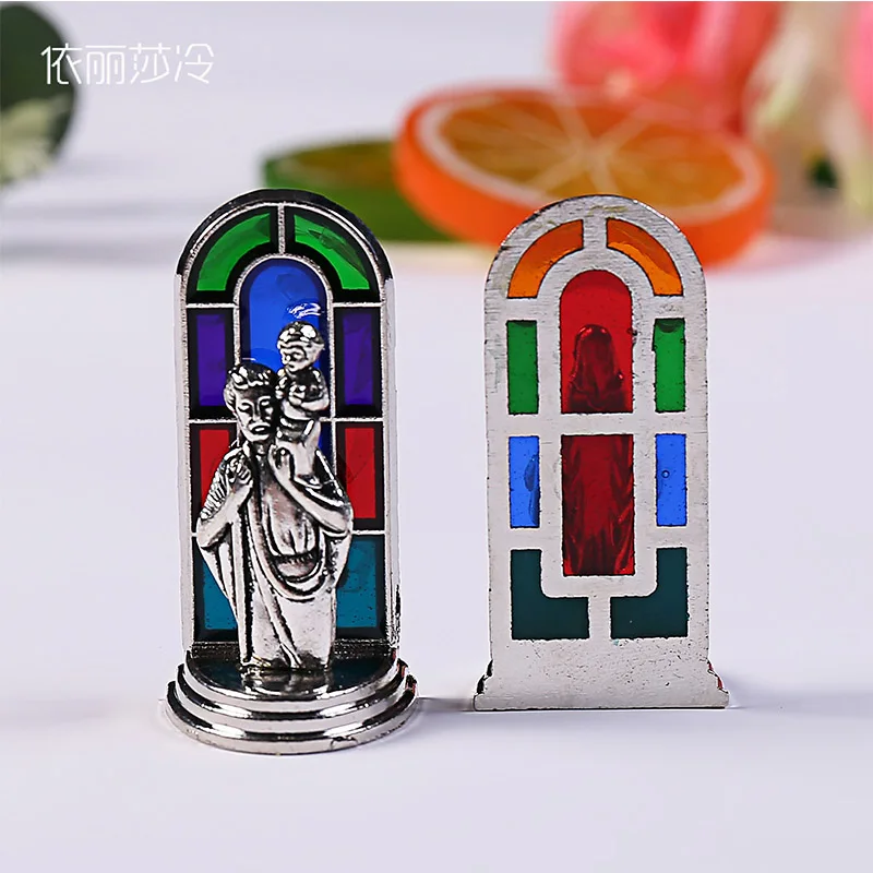 200 pieces. St. Christopher metal statue Jesus cross statue. Color virgin mary | Украшения и аксессуары