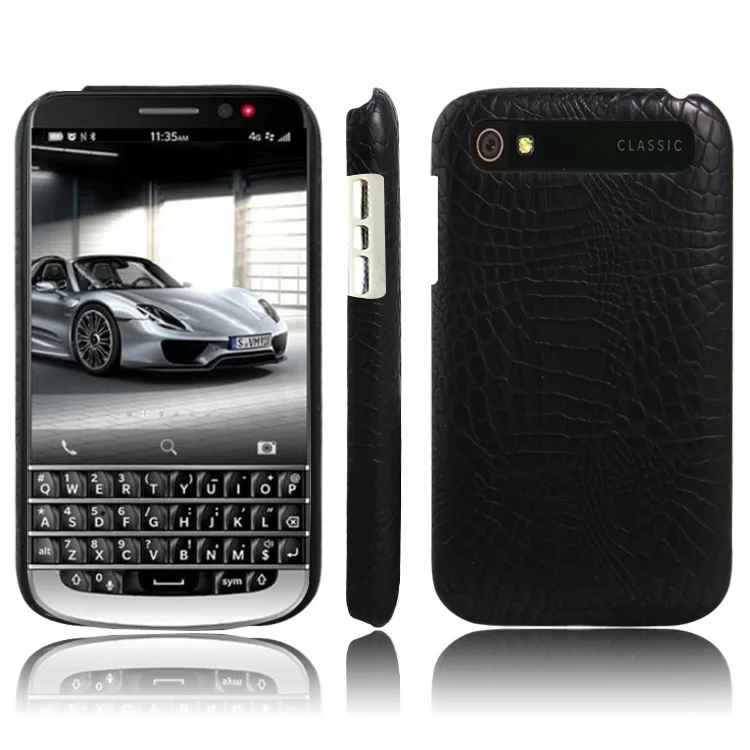 Для BlackBerry Classic Q20 чехол с крокодиловым узором жесткий для телефона Fundas | Мобильные