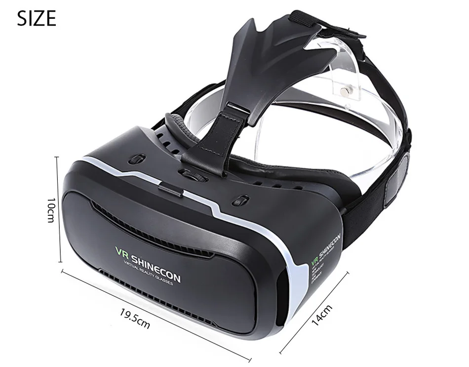 LEORY VR SHINECON SC G02 очки 3D виртуальной реальности Гарнитура картонные для 3 5 6 дюймовый