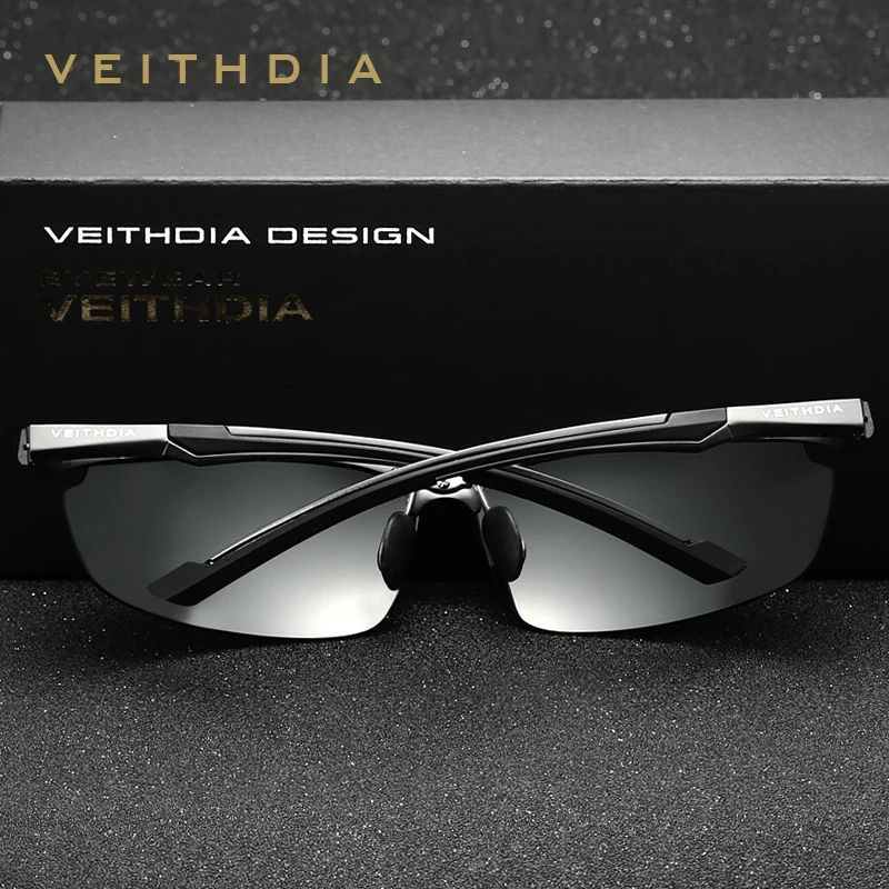 Мужские солнцезащитные очки VEITHDIA из алюминиево магниевого сплава с