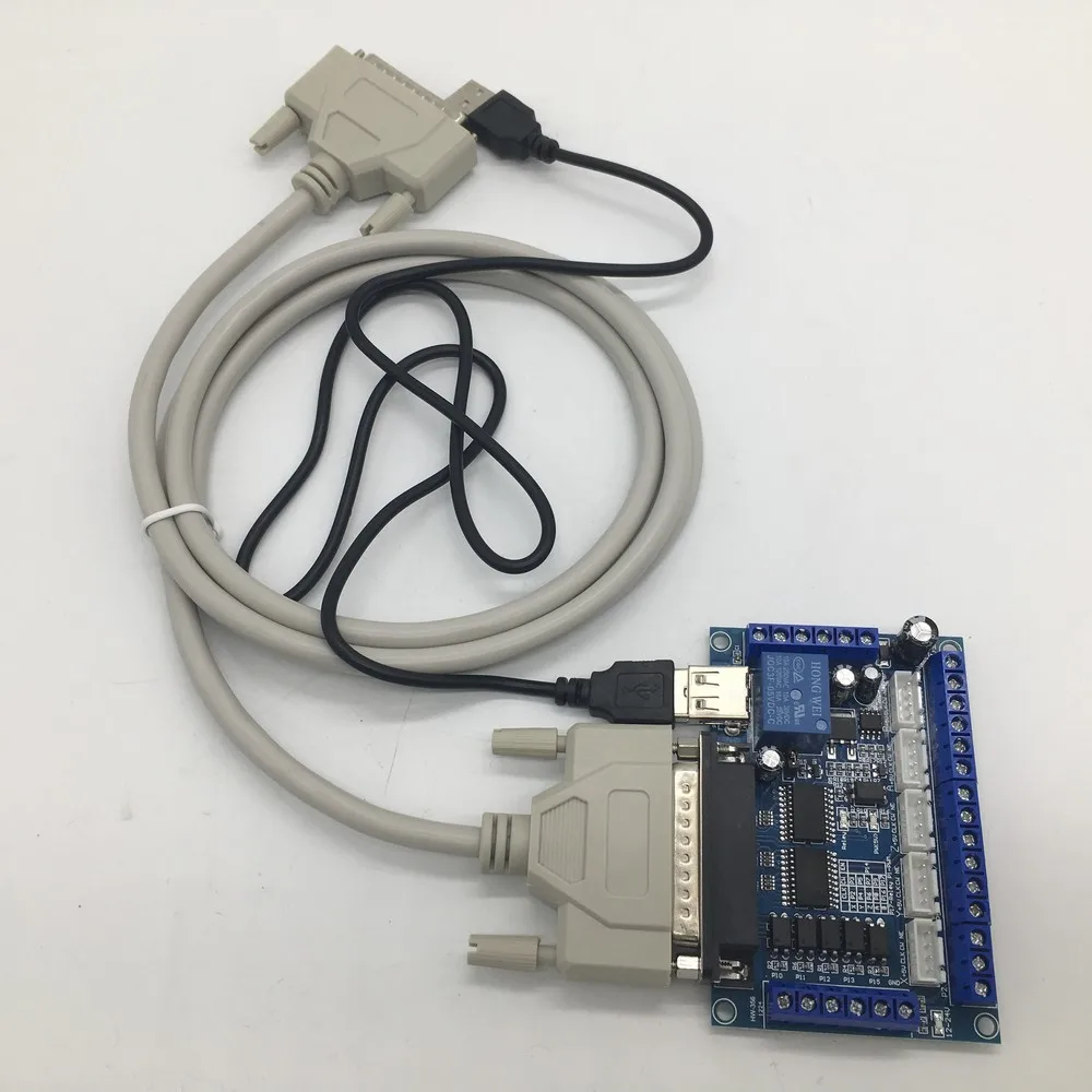 5 осевая плата с ЧПУ интерфейс USB + 25 контактами кабель для шагового драйвера MACH3