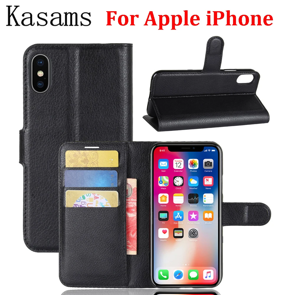 Личи стриа для Apple iPhone 5S SE 6 6S 7 8 Plus кожаный чехол мобильного телефона X Xs Max XR
