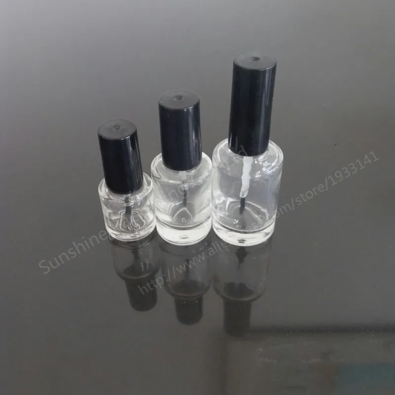 

560/carton X 5 ml empty nail polish bottle bottles with white black lid,Small Glass Nail Polish Bottle,Mini Glass Bottle