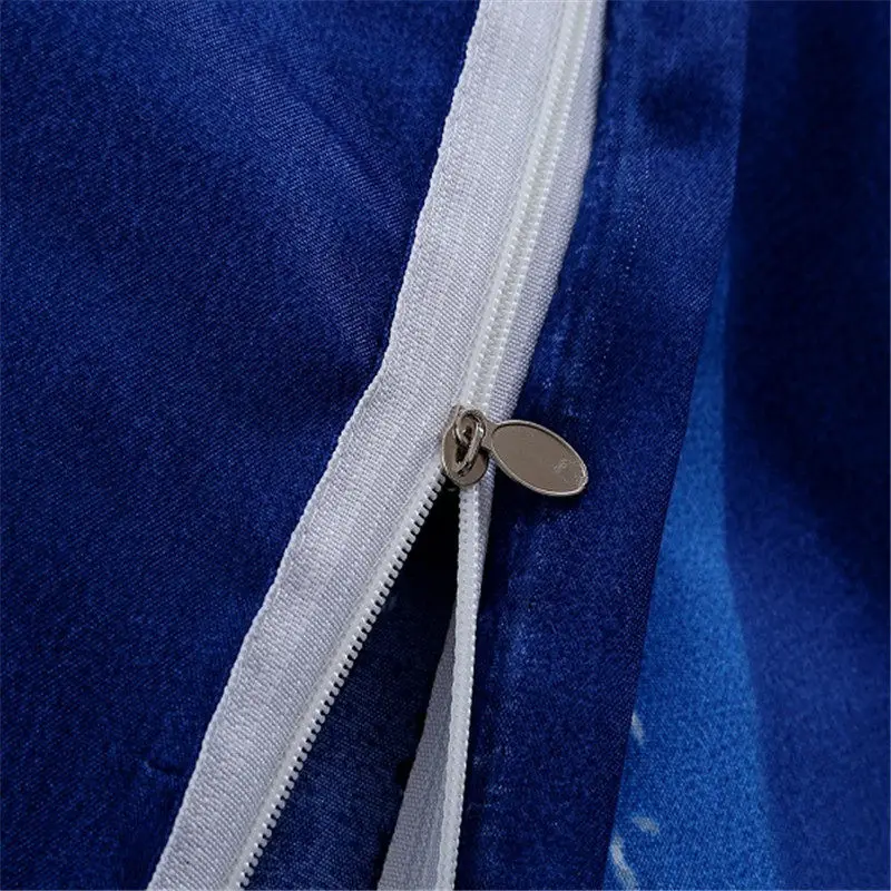 Домашний текстиль 3D постельные принадлежности наборы синий зерна Роза пантера