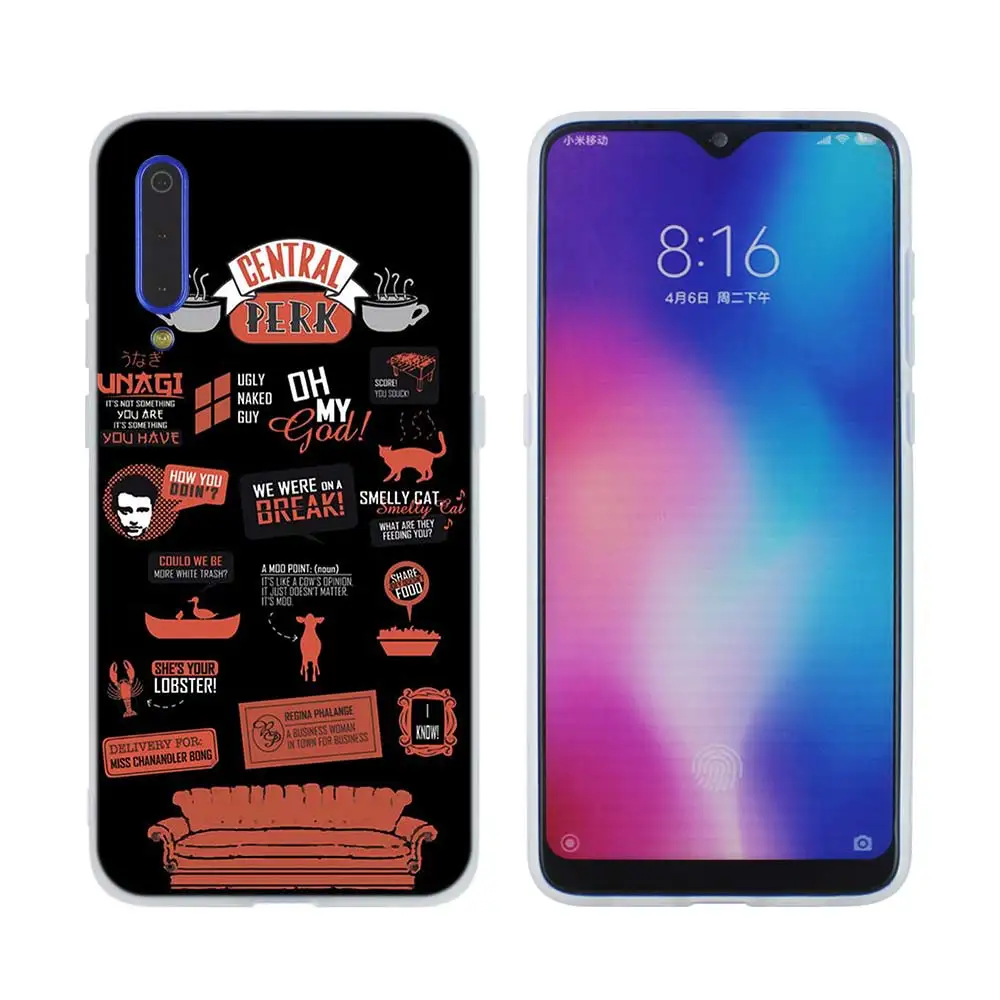 design 11 Мягкий чехол для телефона Perk coffee friends tv для Xiao mi 9 8 A2 A3 lite mi 9t CC9 9se 5X6 F1 Max3 mi x2s 6X чехол Note10 Pro coque - Цвет: design 11