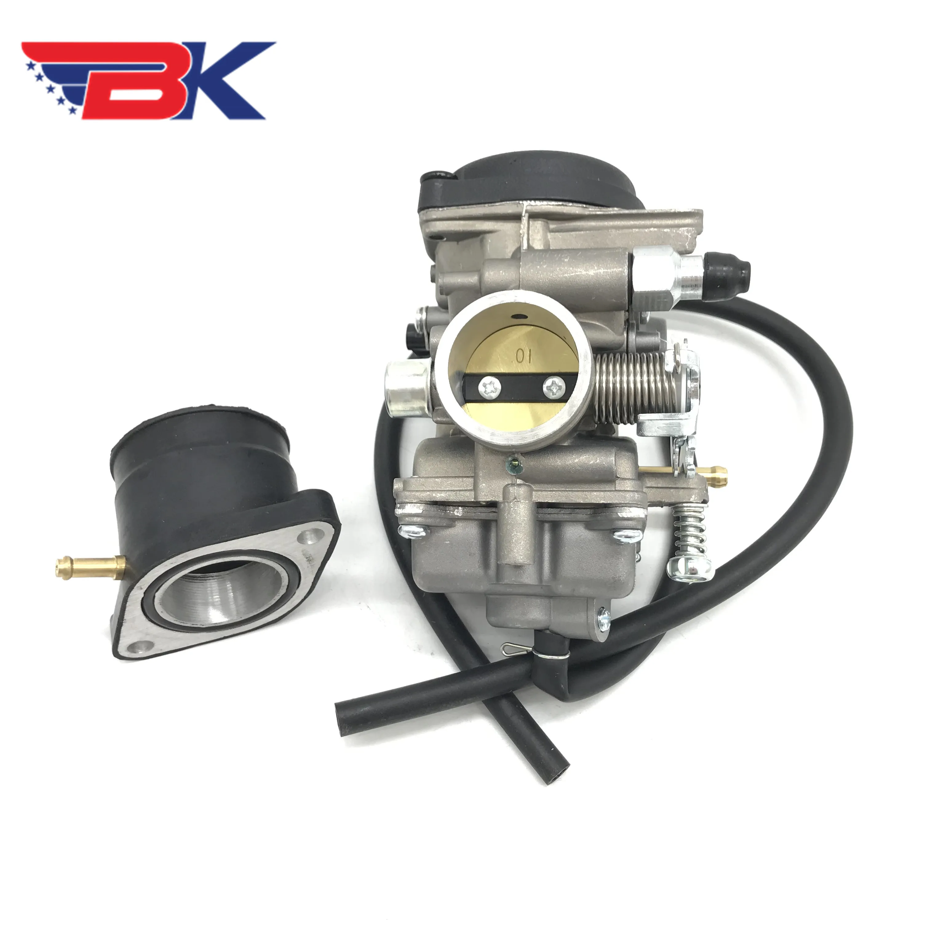 Карбюратор 30 мм TK с впускным коллектором JIANSHE LONCIN BASHAN 250cc ATV QUAD ATV250 JS250 carb|Детали и