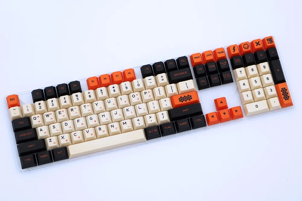Carbon 125/172 клавиш PBT keycap краситель сублимированный корейский тип Cherry MX Переключатель Keycap для механической игровой клавиатуры