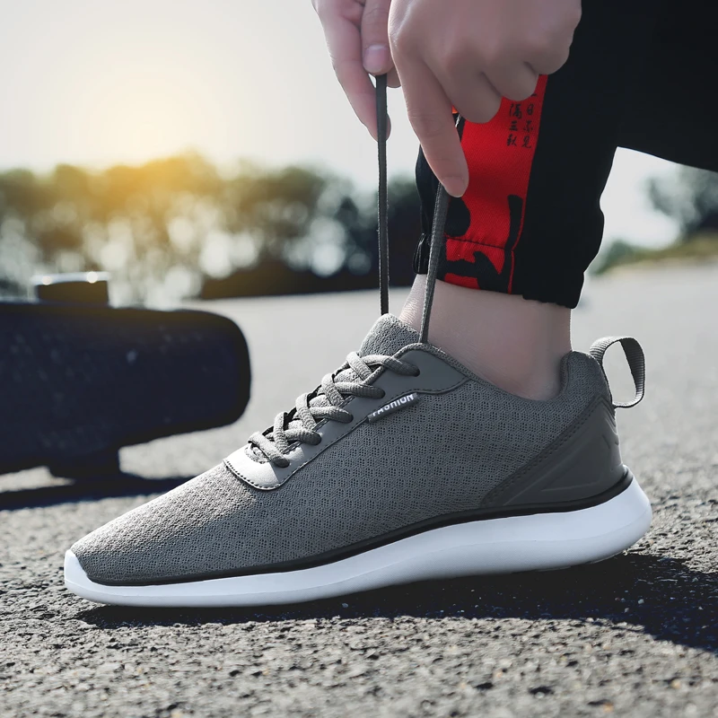 2019 New Arrival Sneakers Men Casual Shoes Comfortable Mesh Platform Large Size 48 zapatillas hombre | Обувь