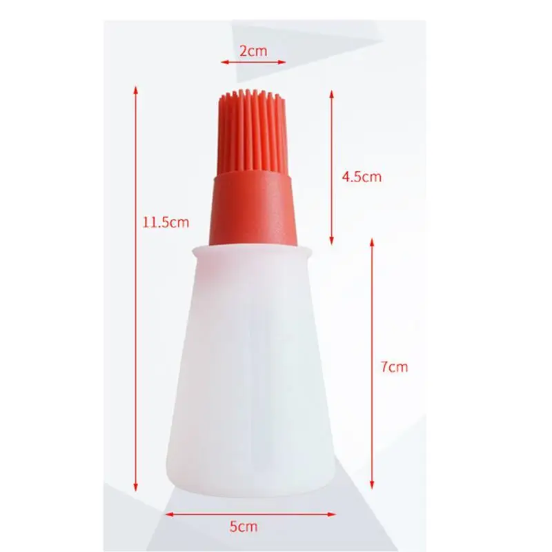 High Quality Portable Flapjack BBQ Brushes Basting Silicone Baking Kitchen Oil Bottle Temperature |