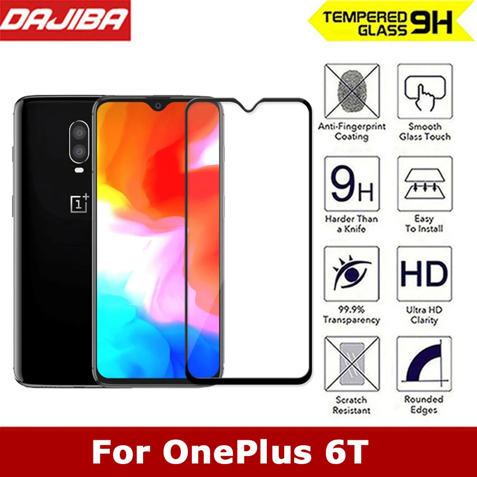 Абсолютно новое закаленное стекло для OnePlus 6T защита экрана Полное покрытие