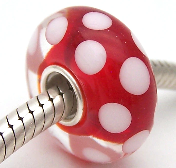 

JG1017 100% S925 Sterling Silver Beads Murano Glass beads Fit European Charms Bracelet charms diy jewelry Lampwork GlassBeads