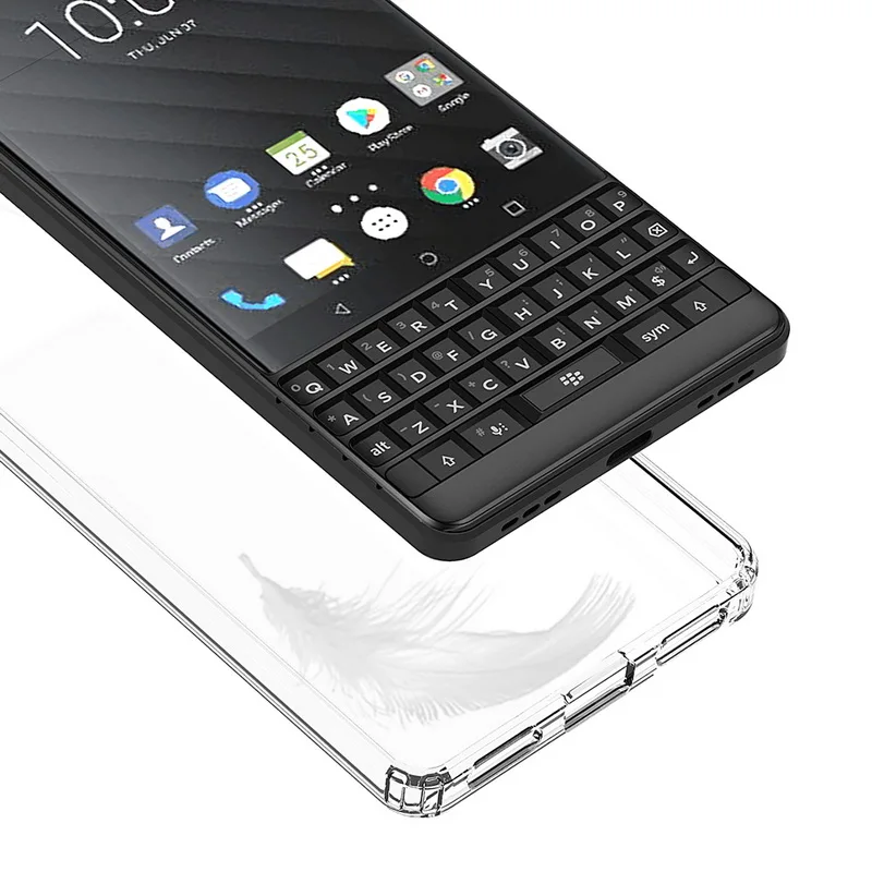 Для BLACKBERRY KEY2 чехол 4,5 Кристальный Гибридный Бампер прозрачная твердая акриловая задняя крышка чехол для BLACKBERRY KEY 2 KEYTWO KEY TWO BBF100