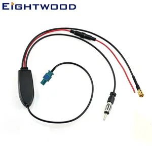 Активное преобразование автомобиля FMAM в DAB радиоантенный преобразователь сплиттер с SMB разъемом для JVC Eightwood Blaupunkt адаптер