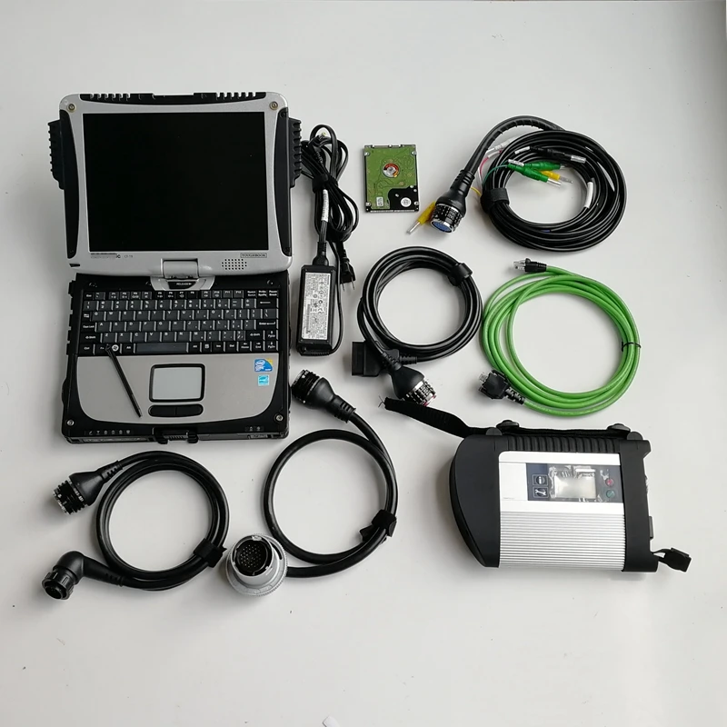 MB Star C4 SD V06.2021 программное обеспечение для OBD 2 код ридер б/у ноутбук CF 19 CF19 и 320 Гб HDD