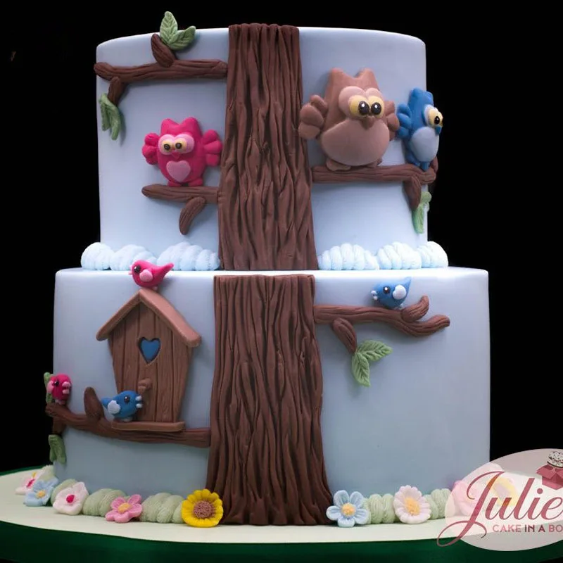 Yueyue Sugarcraft силиконовая форма для дома птицы помадки инструменты украшения торта
