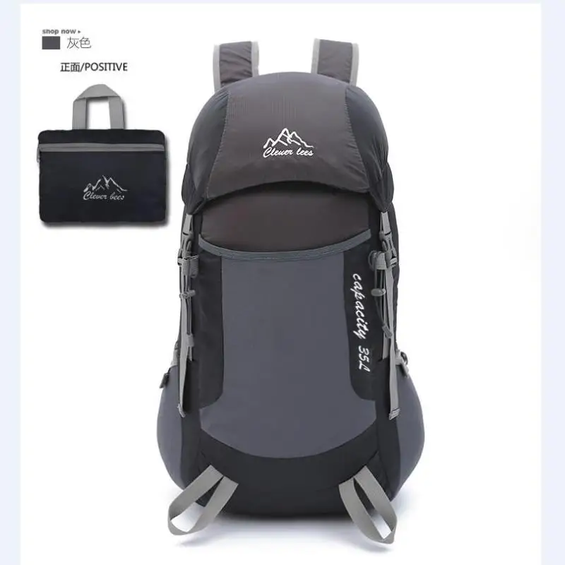 hot new fashion men and women business travel bag waterproof folding nylon backpack large capacity portable weekend | Багаж и сумки