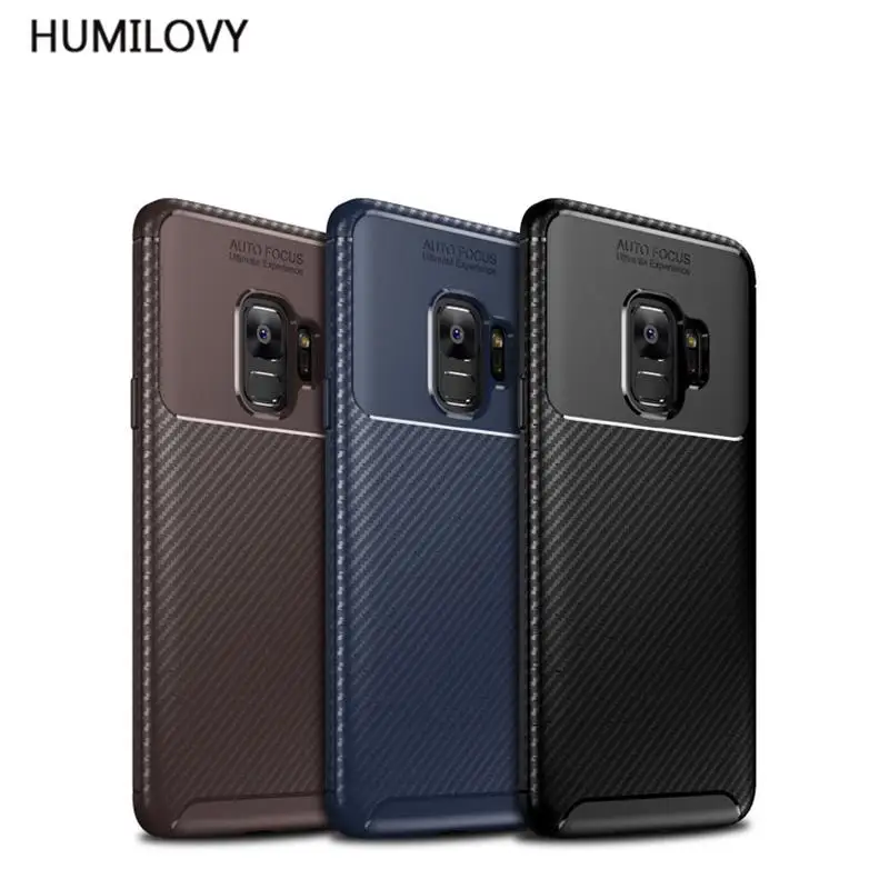 Чехол для Samsung Galaxy S9 чехол силиконовый мягкий ТПУ/углеродное волокно S 9 телефона |