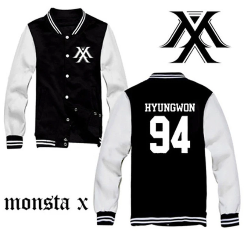 Бейсбольная форма Mainlead Kpop MONSTA X Clan 2 5 Part.1 верхняя одежда для мужчин и женщин