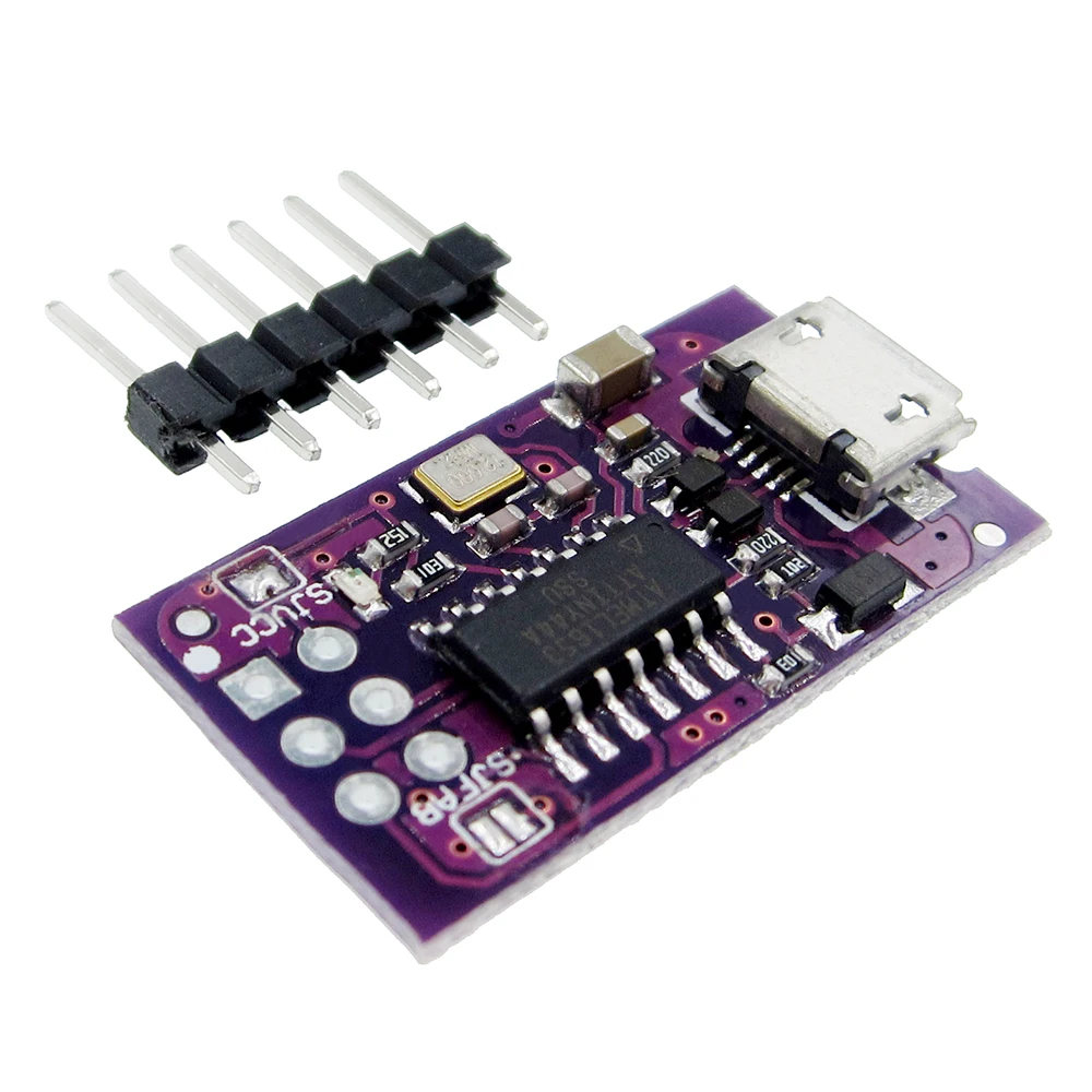 Миниатюрный программатор с Micro USB AVR ISP ATtiny44 ATTiny45 ATTiny85 USB-программатор модуль для IDE