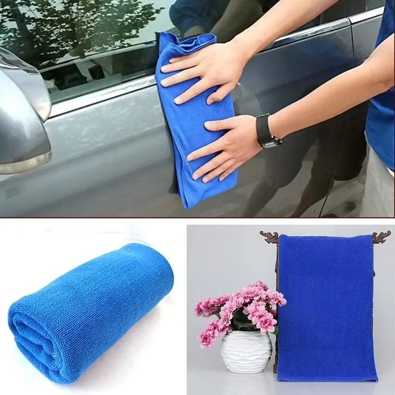 2pc салфетка из микрофибры для чистки ткани домашняя тряпка мытья автомобиля