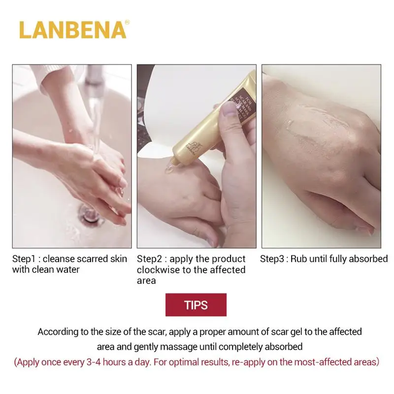 LANBENA удаление шрамов от угревой сыпи лечение акне сужение пор гель для