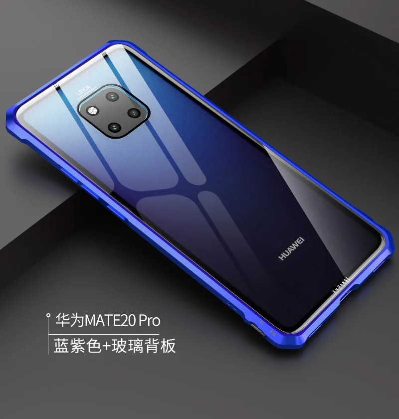 OMEVE чехол из закаленного стекла для huawei mate 20 Lite mate 20 Pro чехол mate 20 металлическая рамка прозрачная стеклянная задняя крышка бампер для Maimang7