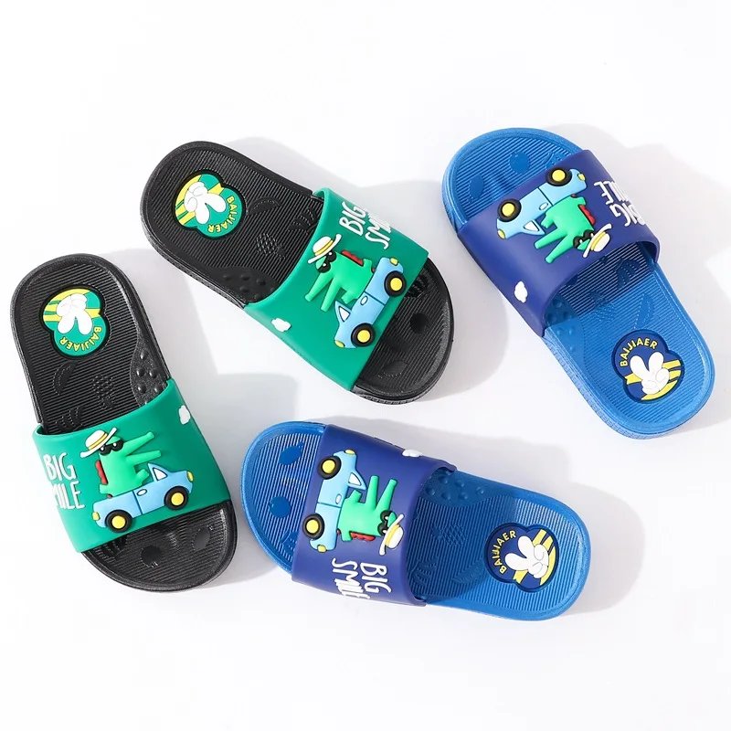 Шлепанцы для мальчиков из ПВХ и резины с мультяшным рисунком|Тапочки| |