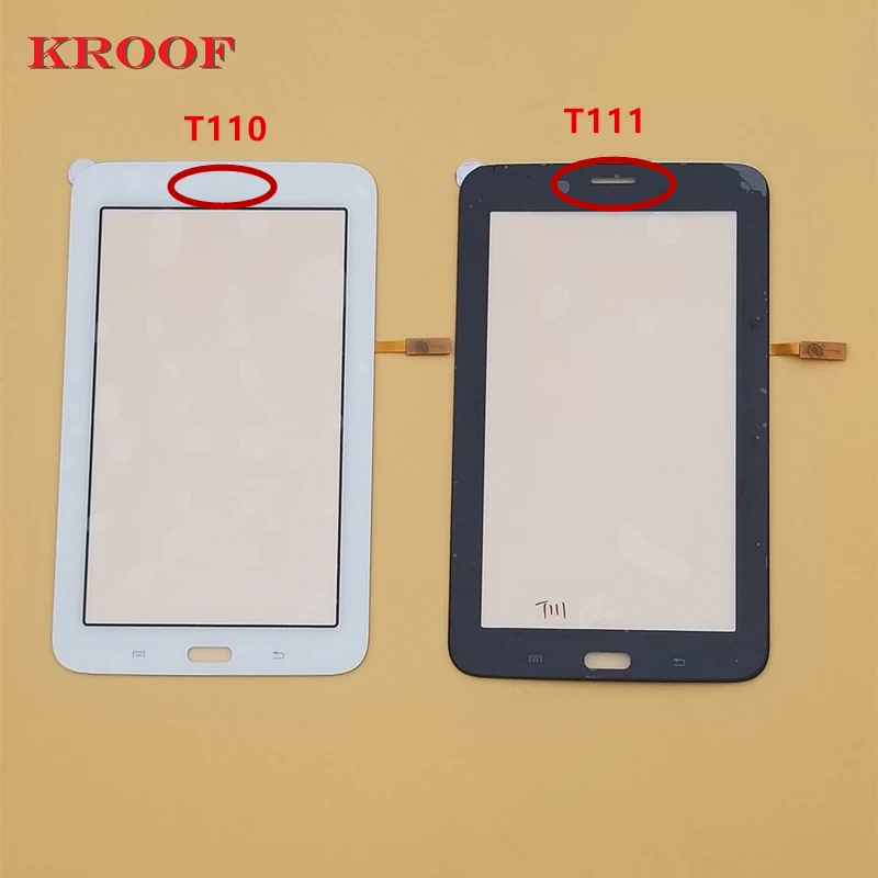 Kroof T110 сенсорный Экран для Samsung Galaxy Tab 3 Lite 7 0 SM T111 Сенсорный экран планшета Стекло