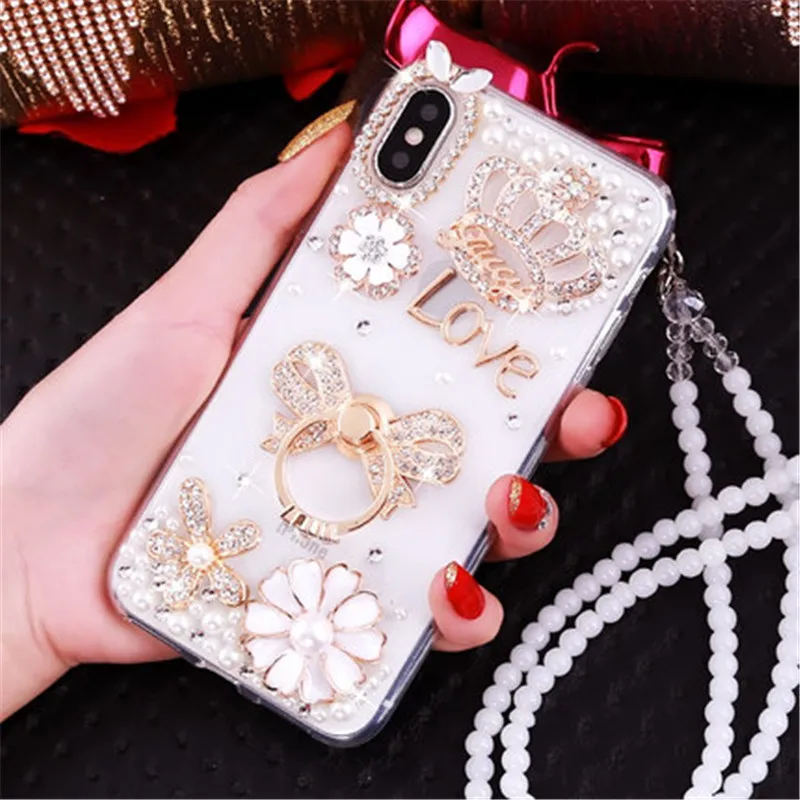 Чехол для телефона с бриллиантами iPhone 11Pro MAX X XS XR 5S 5C 6 7 8 6S 7plus plus прозрачный чехол