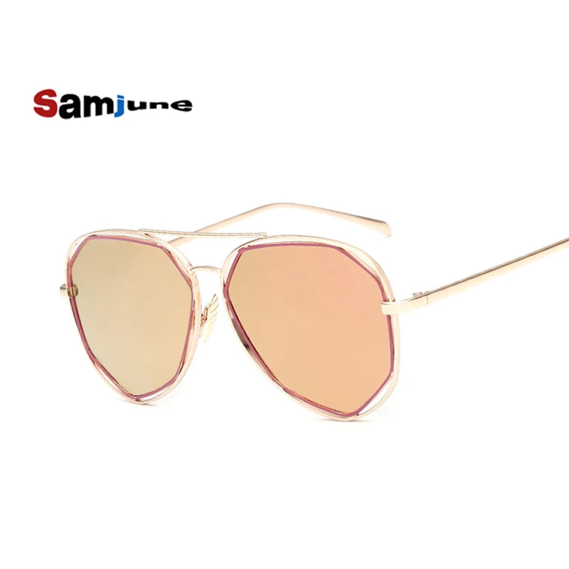 Samjune новые модные очки с большой оправой мужские и женские солнцезащитные