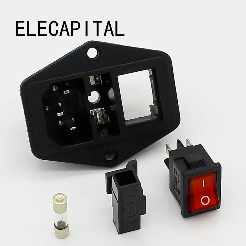 

Переключатель питания ELESAVEE IEC 3 Pin 320 C14