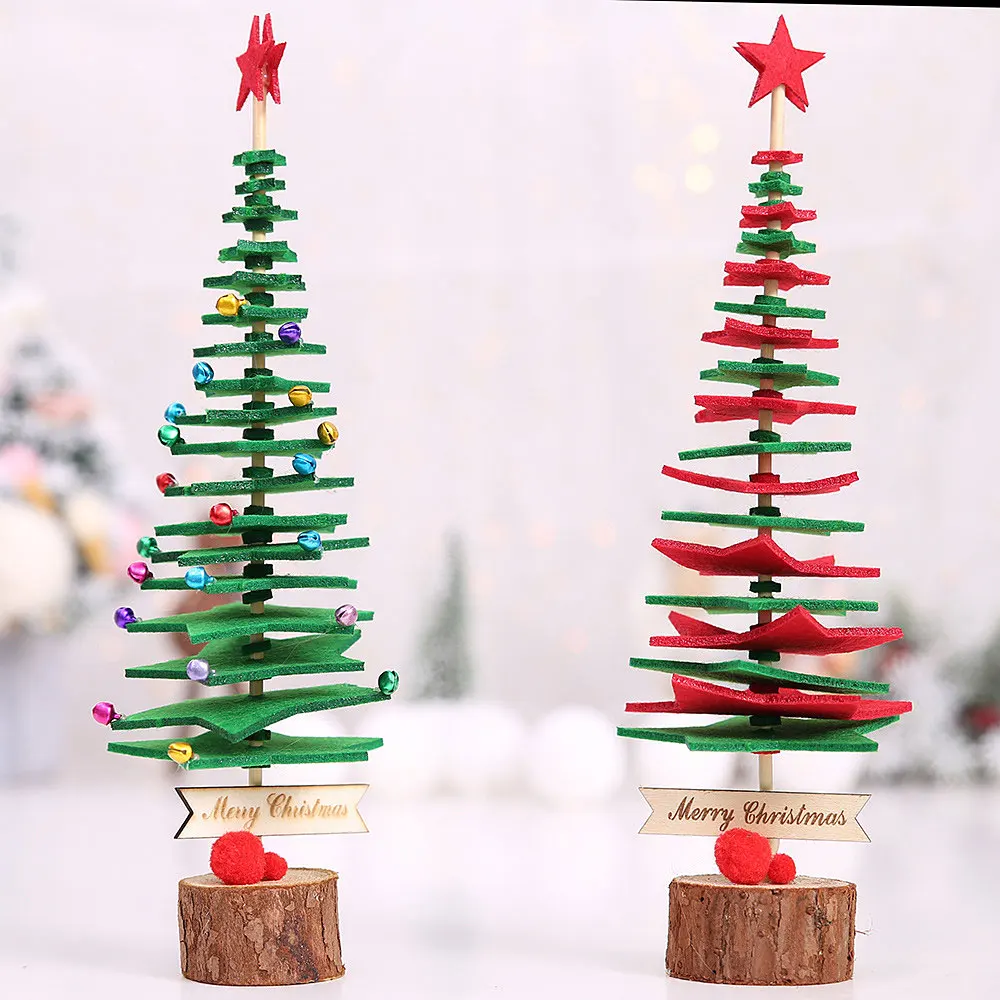 Новые DIY Нетканые рождественские елки украшения для детей украшение
