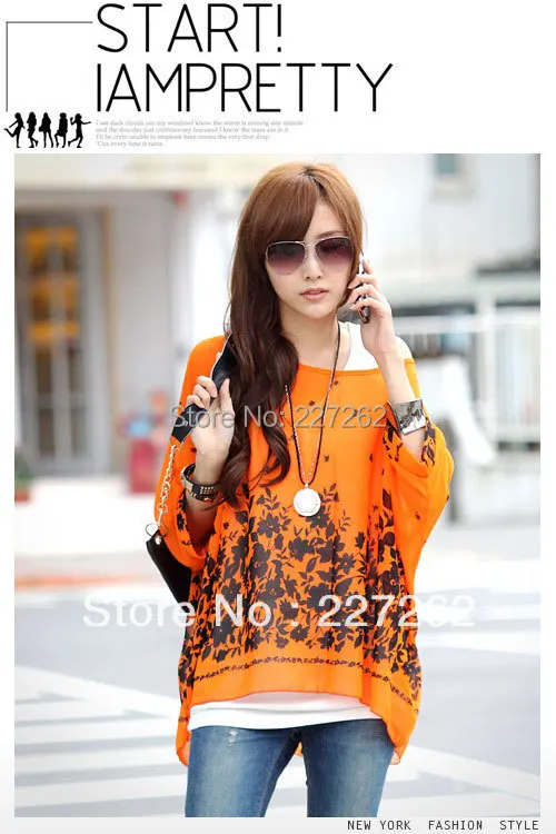 2015 new best summer women chiffon dresses fashion Bohemia print chffion wide size very cheap with good quality blouse |