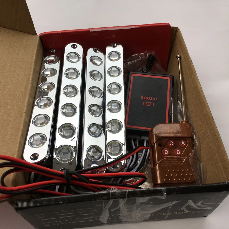 Автомобильная светодиодсветильник лампа вспышка с дистанционным управлением