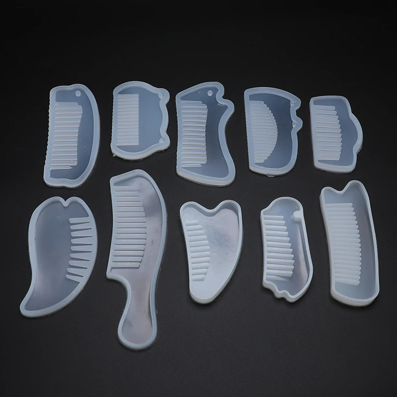 3D Прозрачная силиконовая полимерная форма расческа формы для эпоксидной смолы