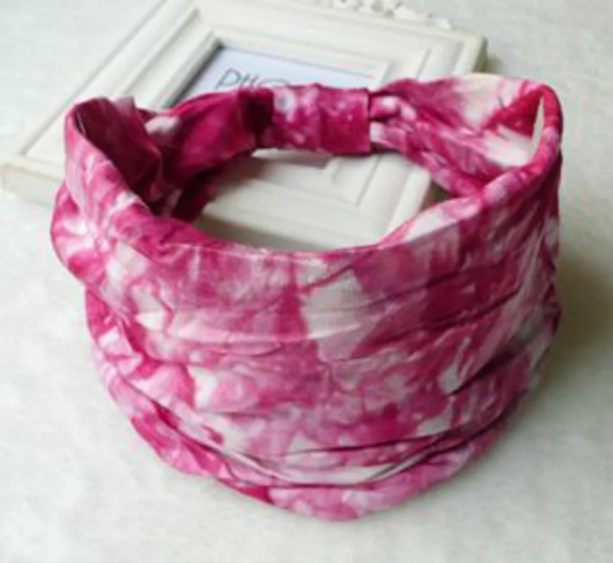 Повязка на голову в стиле бохо для мужчин и женщин широкая хлопковая эластичная