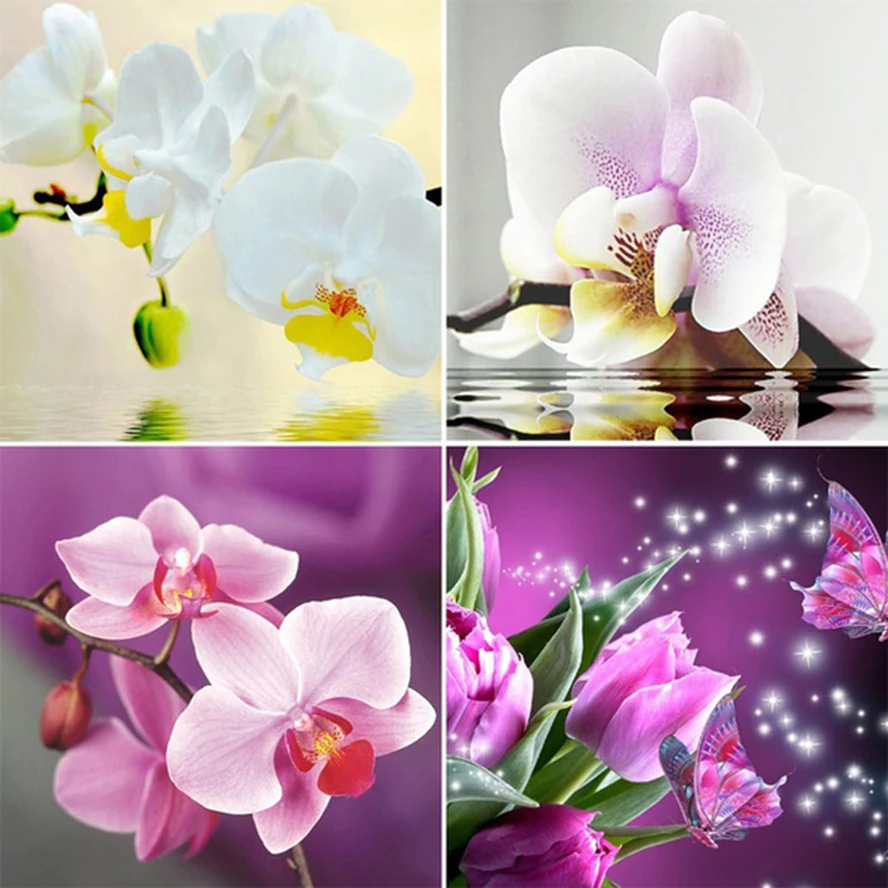 Алмазная 5D картина сделай сам с цветами вышивка крестиком алмазная изображения