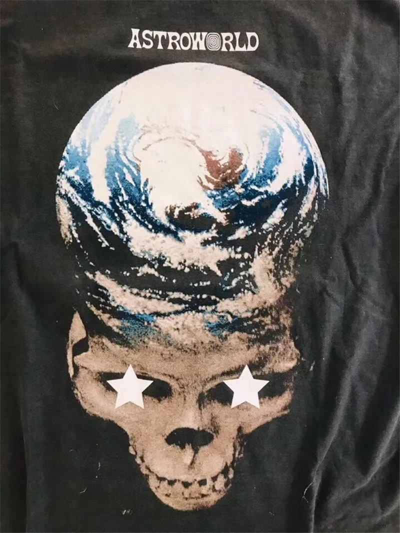 Футболка ASTROWORLD RAVIS Скотт стоп Трина BE GOD мужская и женская Двусторонняя одежда