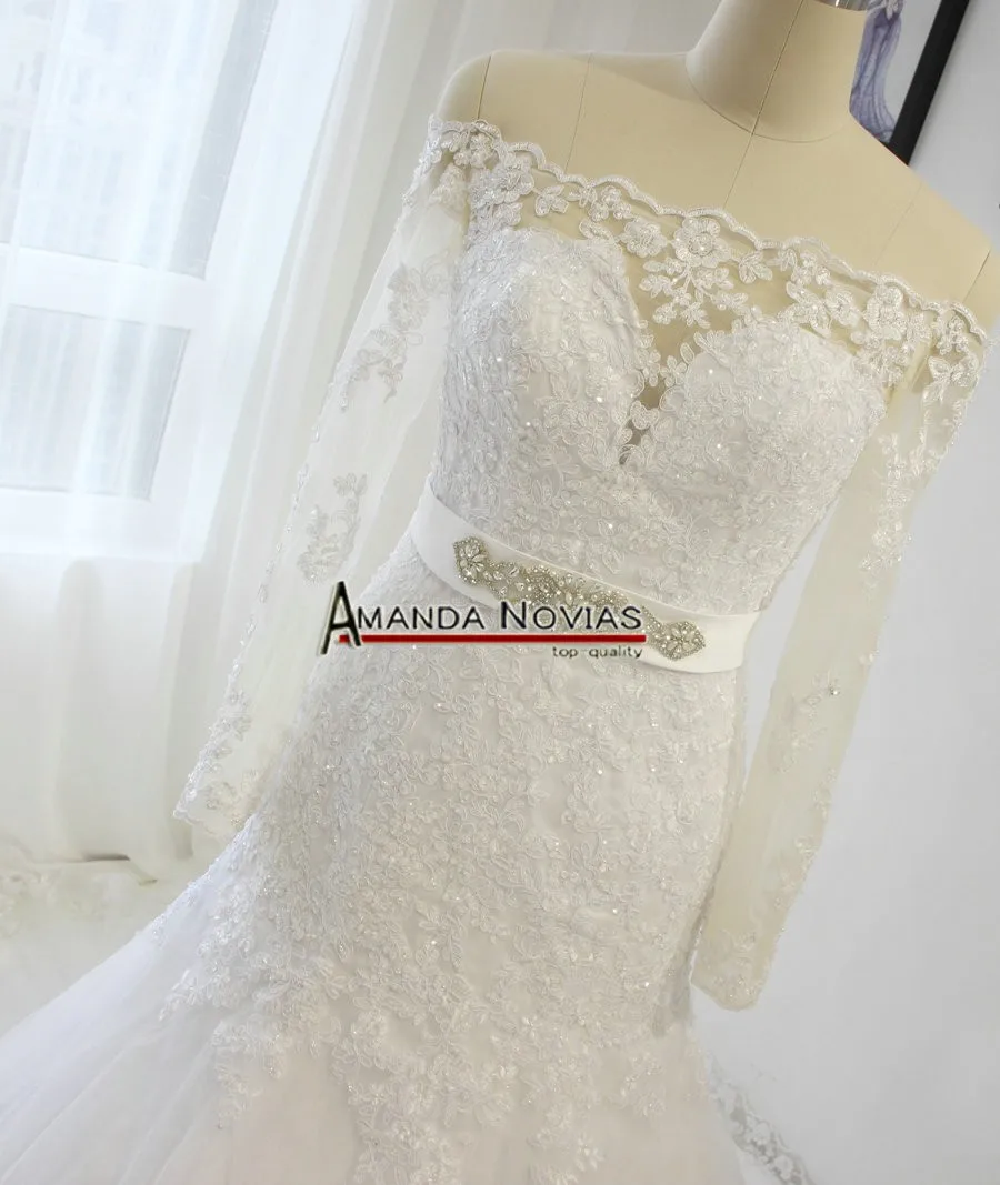 Vestido De Novia Новинка года индивидуальный заказ трапециевидной формы Тюль Свадебные платья Свадебное платье с одежда с длинным рукавом