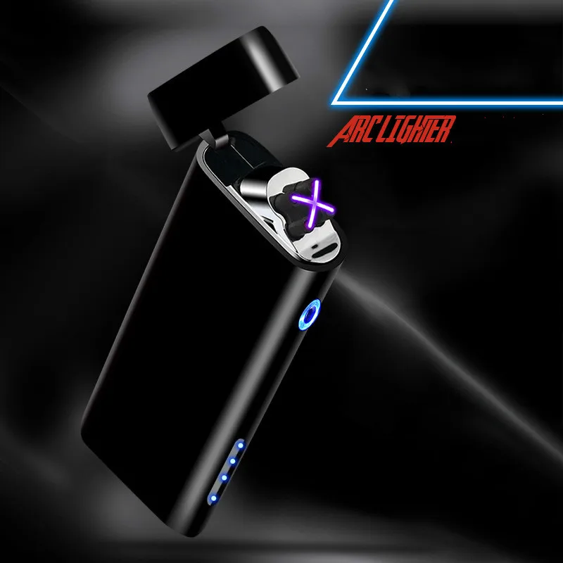 Новая Металлическая ветрозащитная электронная Usb зарядка Зажигалка для сигарет