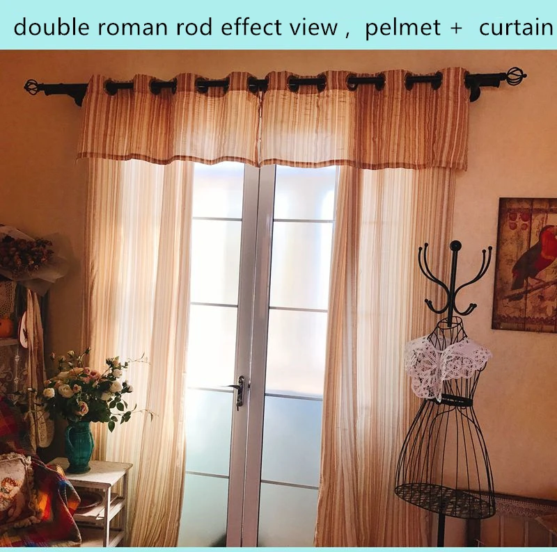 

1Pc Home Decoration European Style Living Room Curtains Polyester Blending Cloth Window Curtain 40% Blackout Curtains