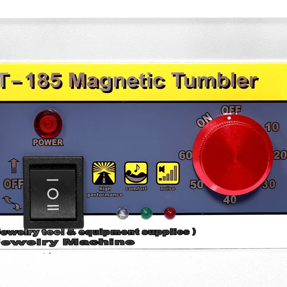 

MAGNETIC TUMBLER JEWELRY POLISHER MACHINE FINISHER 180MM KT185 TIME CONTROL