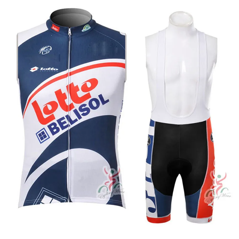 Майо Ciclismo 2019 Лото Команда без рукавов Для мужчин Велоспорт трикотаж летний