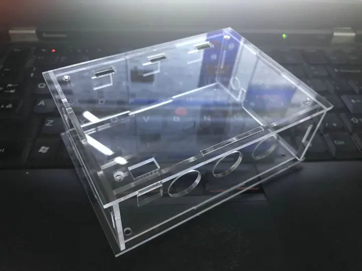 Акриловый Корпус для 2 1 канальный цифровой усилитель мощности доска 12V 24V с