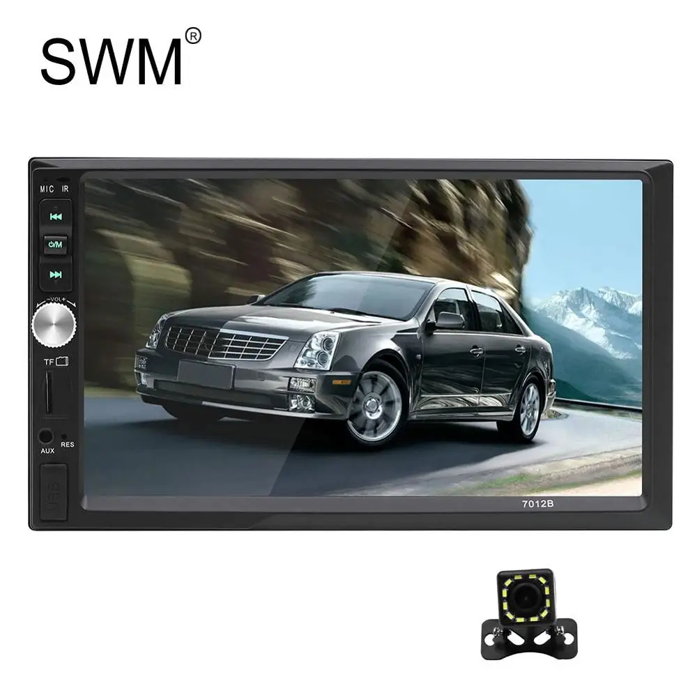 with Camera style 3 SWM радио de Auto 2 Din Android Estereo De Auto Con Pantalla " 2Din Bluetooth автомобильное радио авто радио камера заднего вида авто радио - Цвет: with Camera style 3